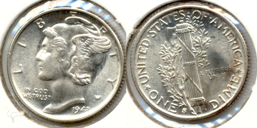 1943-S Mercury Dime MS-63 a