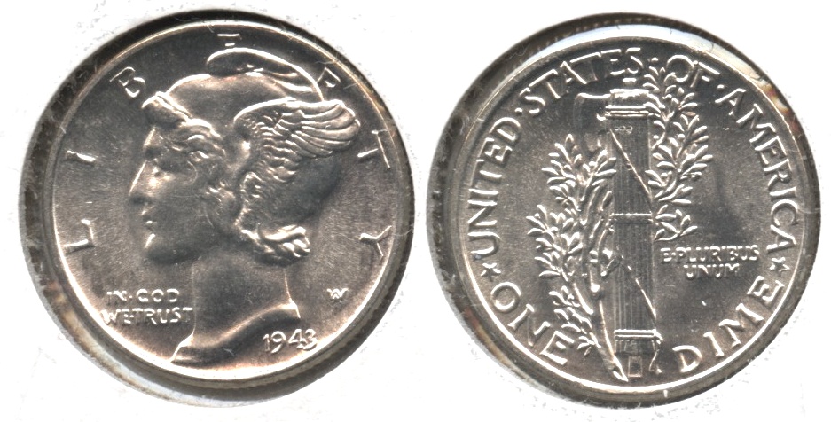 1943 Mercury Dime MS-63 #i