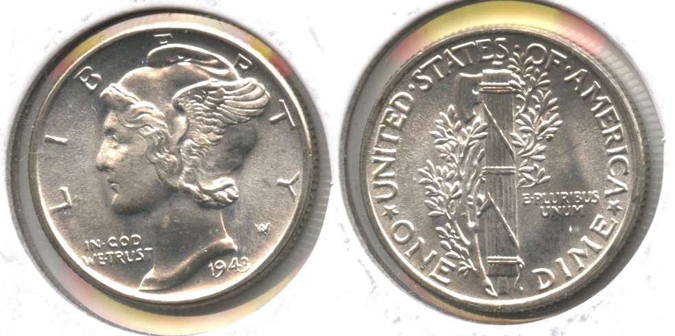1943 Mercury Dime MS-64 #d