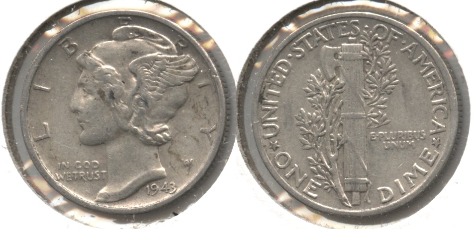 1943 Mercury Dime VF-20 #i