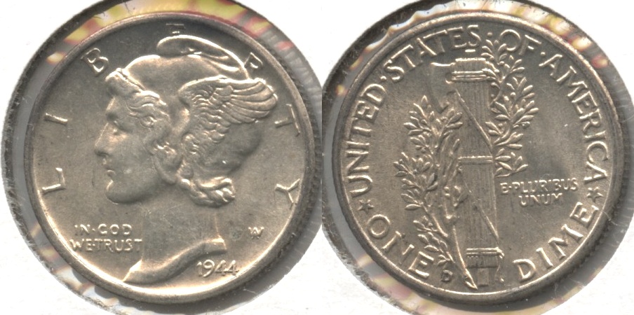 1944-D Mercury Dime AU-55