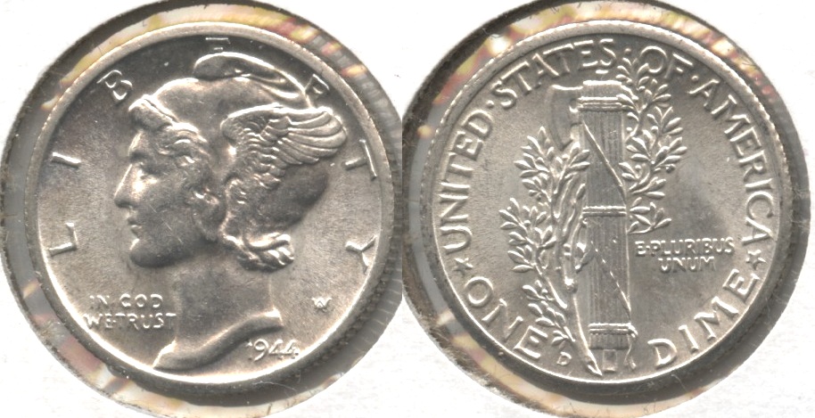 1944-D Mercury Dime AU-55 #a