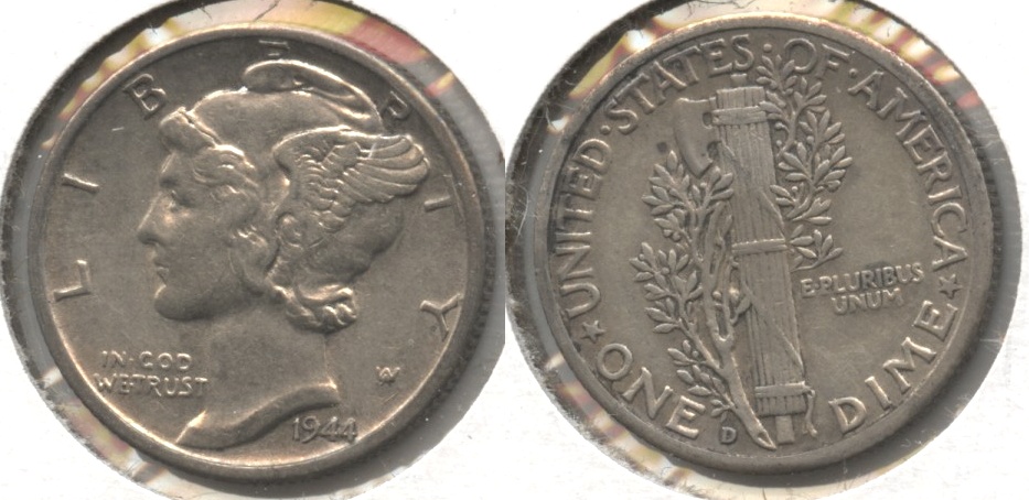 1944-D Mercury Dime EF-40 #d