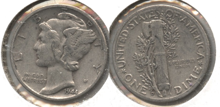 1944-D Mercury Dime Fine-12 #h