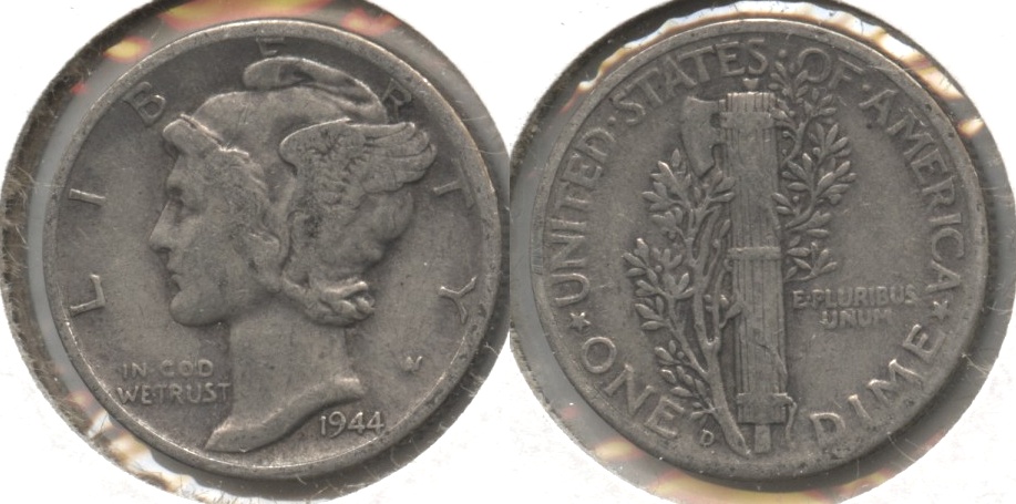 1944-D Mercury Dime Fine-12 #k