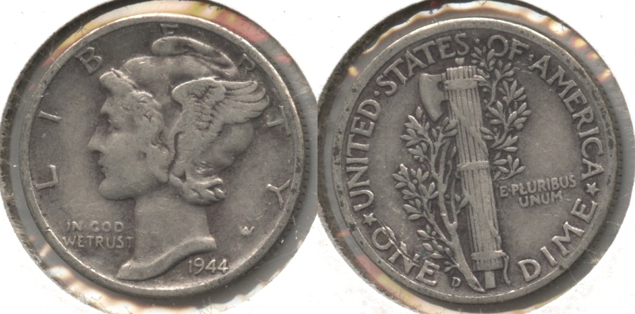 1944-D Mercury Dime Fine-12 #p