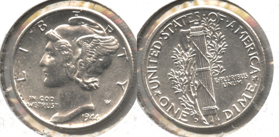 1944-D Mercury Dime MS-60 #b