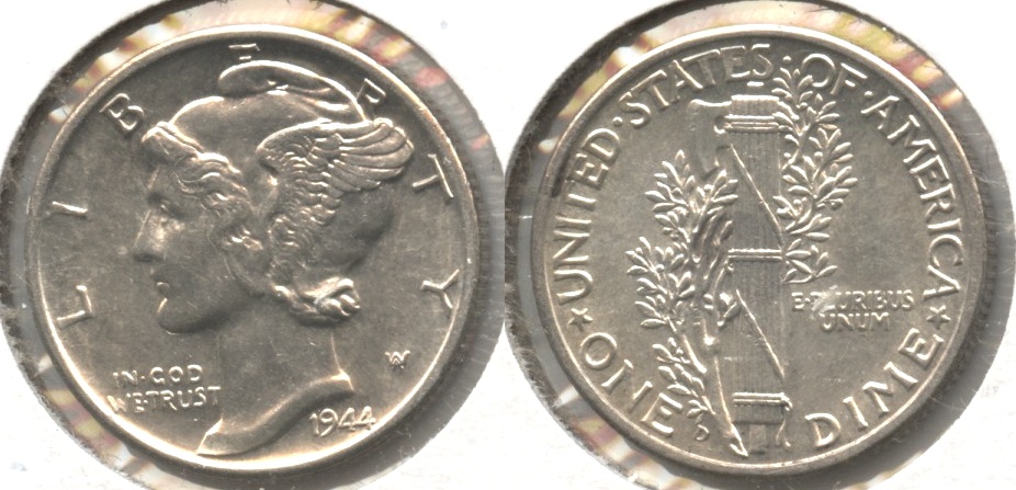 1944-D Mercury Dime MS-60 #e