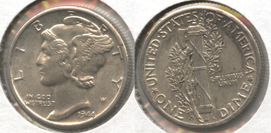 1944-D Mercury Dime MS-60 #r