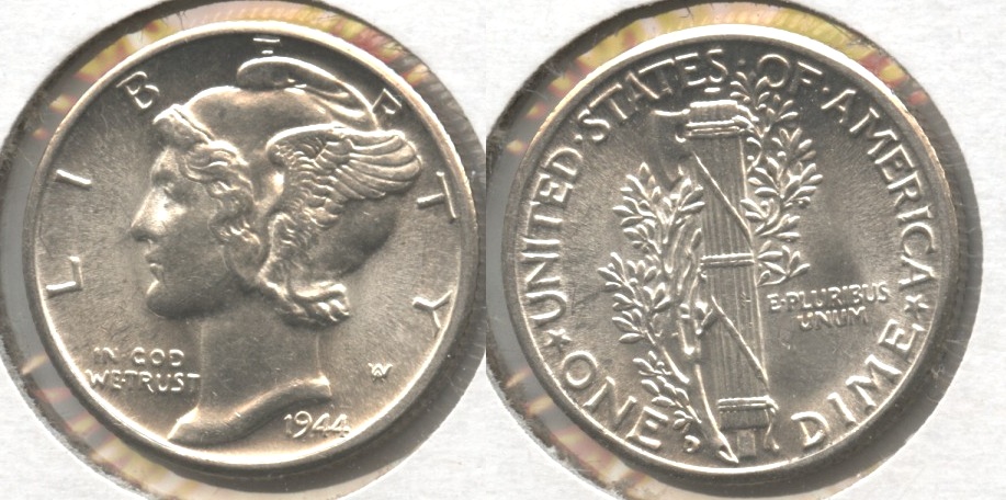 1944-D Mercury Dime MS-60 #z
