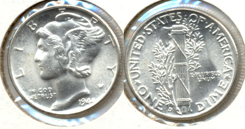 1944-D Mercury Dime MS-63 d