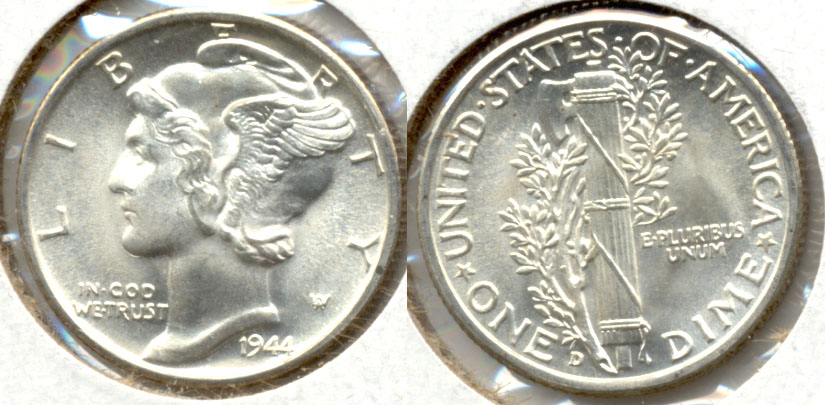 1944-D Mercury Dime MS-63 h