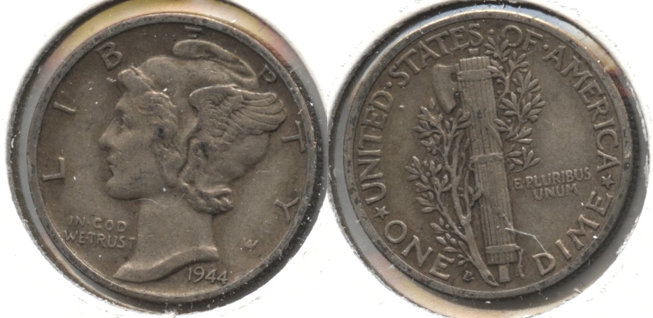 1944-D Mercury Dime VF-30