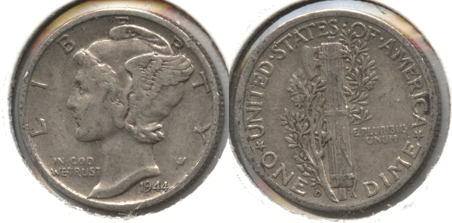 1944-D Mercury Dime VF-30 #b