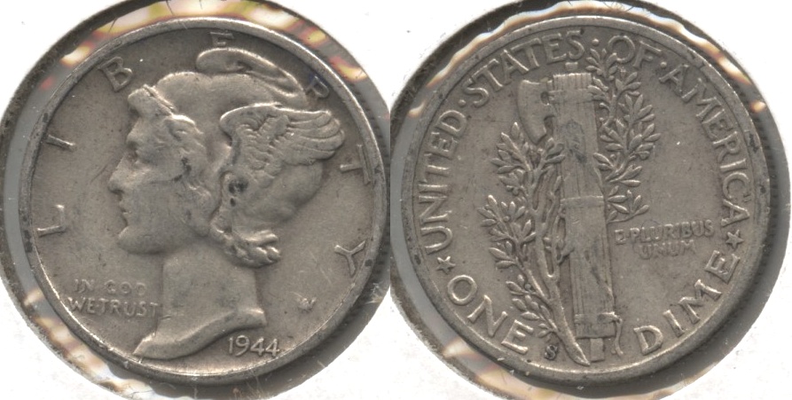 1944-S Mercury Dime Fine-12 #aj