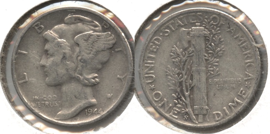 1944-S Mercury Dime Fine-12 #at