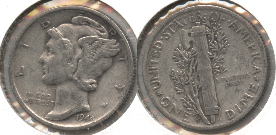 1944-S Mercury Dime Fine-12 #av