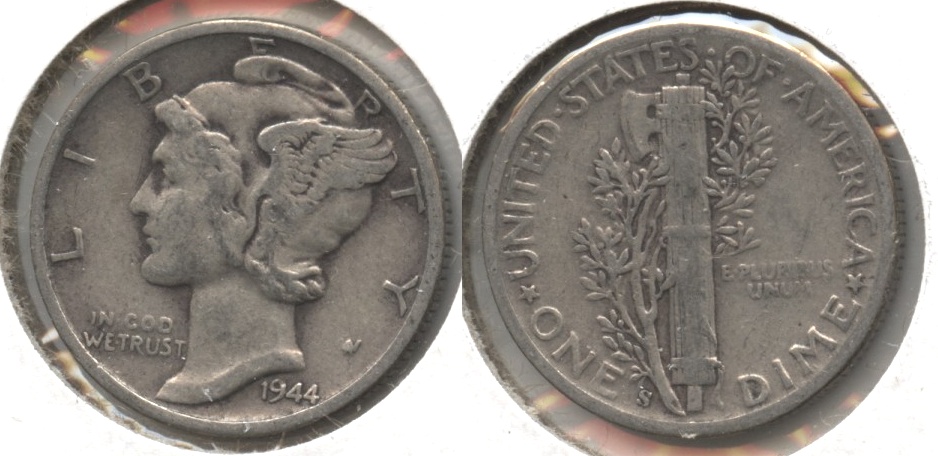 1944-S Mercury Dime Fine-12 #d