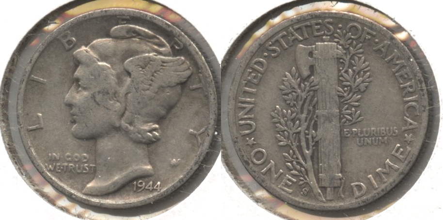 1944-S Mercury Dime Fine-12 #h