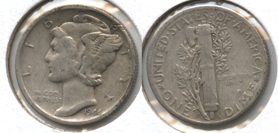 1944-S Mercury Dime Fine-12 #o