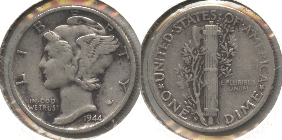 1944-S Mercury Dime Fine-12 #p