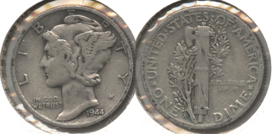 1944-S Mercury Dime Fine-12 #q