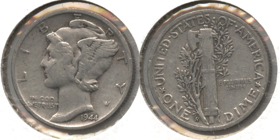 1944-S Mercury Dime Fine-12 #t