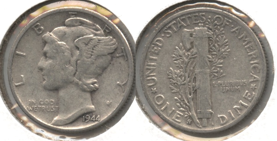 1944-S Mercury Dime Fine-12 #v