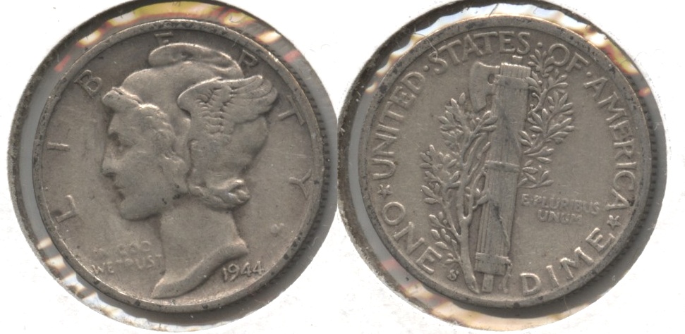 1944-S Mercury Dime Fine-12 #w