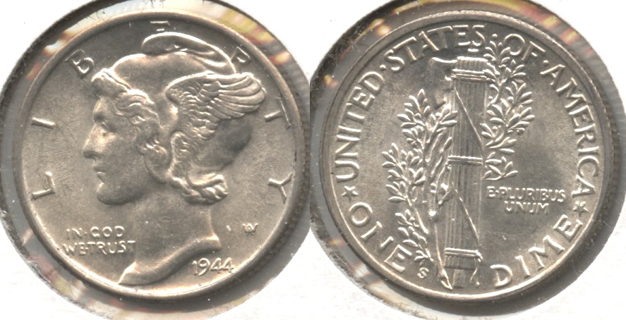 1944-S Mercury Dime MS-60 #a