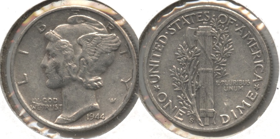 1944-S Mercury Dime VF-20