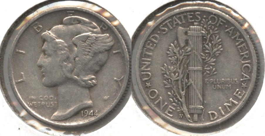 1944-S Mercury Dime VF-20 #d