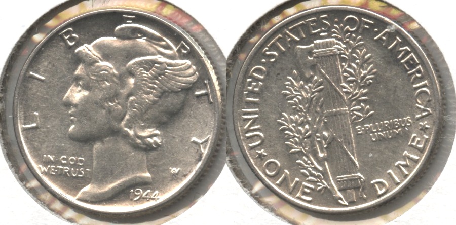 1944 Mercury Dime AU-50 #a