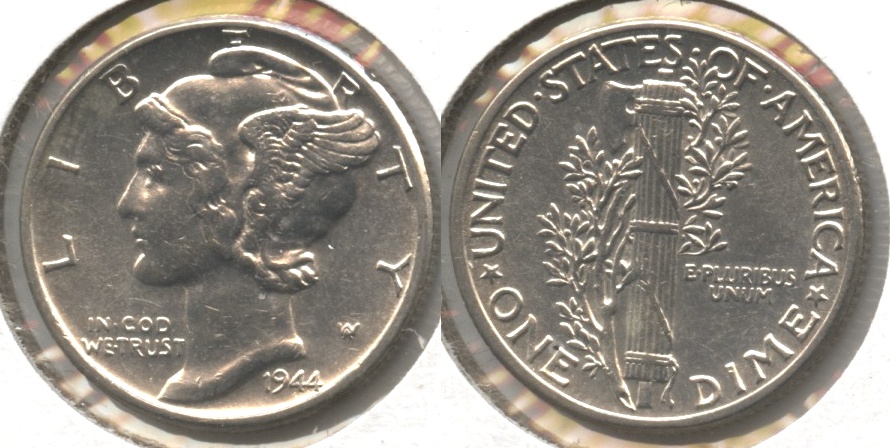 1944 Mercury Dime AU-50 #c