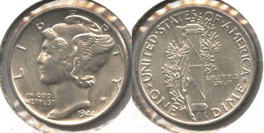 1944 Mercury Dime AU-55 #b