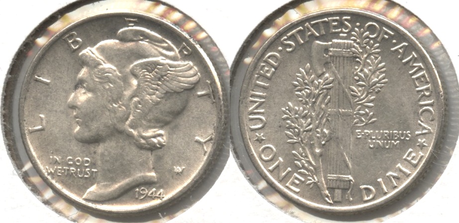1944 Mercury Dime AU-55 #d