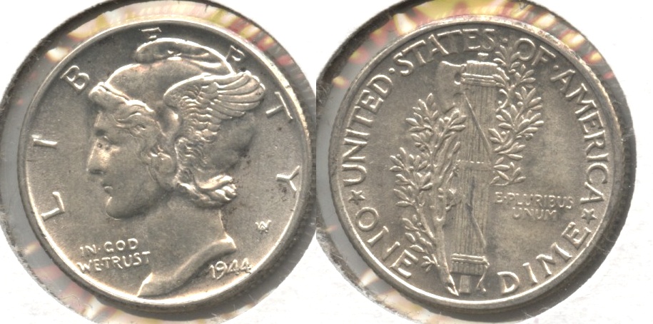 1944 Mercury Dime AU-55 #j