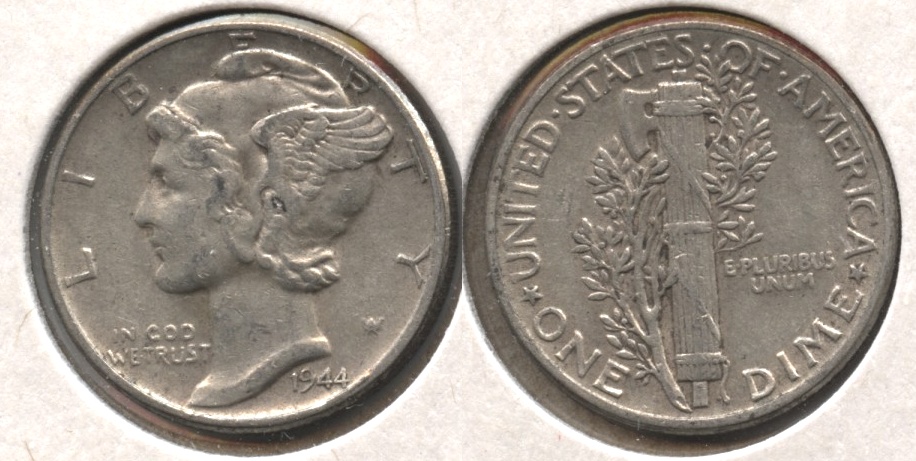 1944 Mercury Dime EF-40 #j