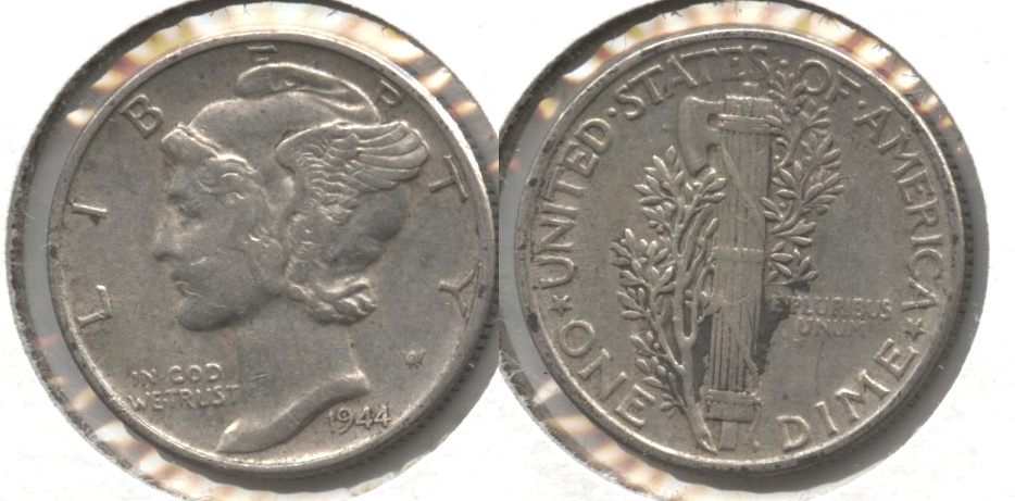 1944 Mercury Dime EF-40 #r