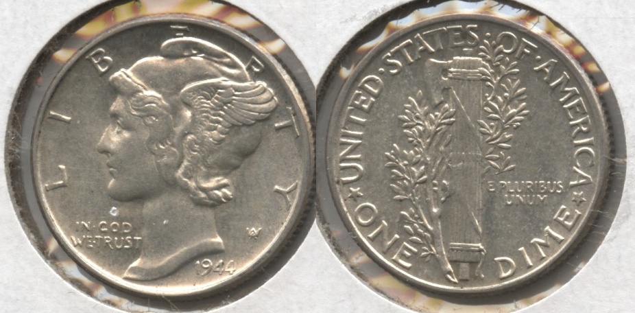 1944 Mercury Dime EF-40 #w