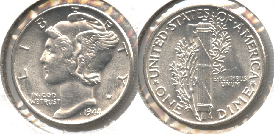 1944 Mercury Dime MS-60 #f