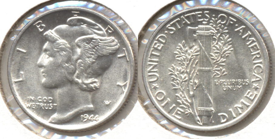 1944 Mercury Dime MS-63 ac