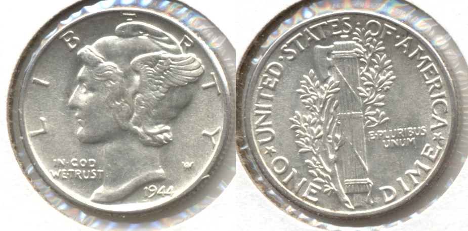 1944 Mercury Dime MS-63 ag
