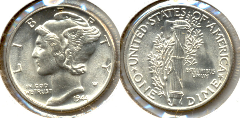 1944 Mercury Dime MS-63 b