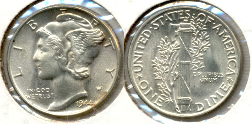 1944 Mercury Dime MS-63 d