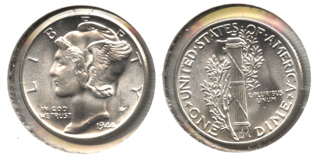 1944 Mercury Dime MS-64 #c