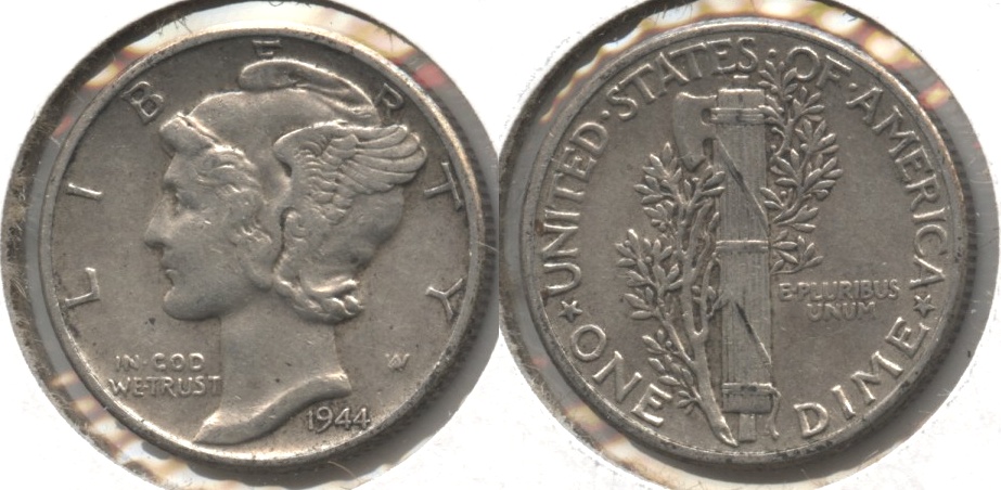 1944 Mercury Dime VF-20 #j