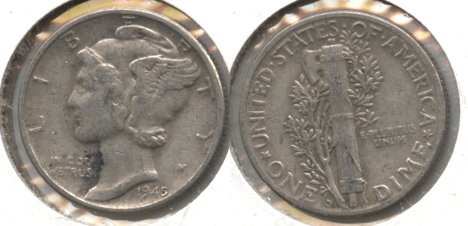 1945-D Mercury Dime Fine-12 #j