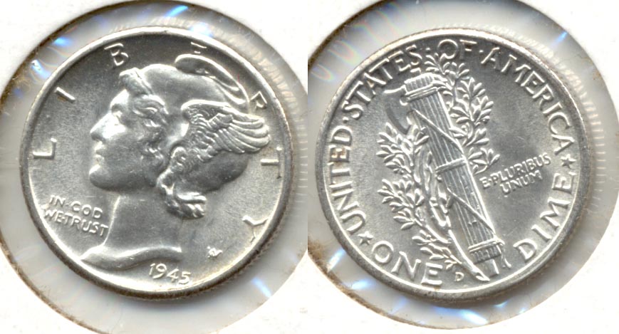 1945-D Mercury Dime MS-63 g