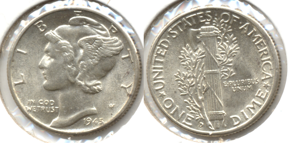 1945-D Mercury Dime MS-63 i